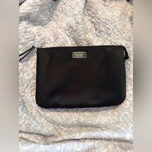 Kate Spade Black Clutch with Gold Accents
